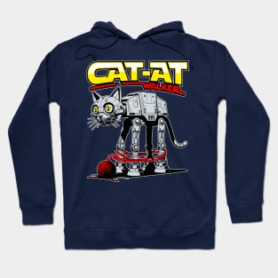 Funny Cat-at Walker Design Graphic for Cat Lovers Hoodie